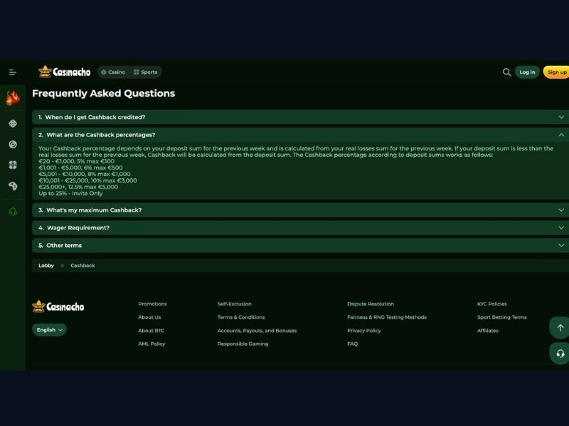 Registrierung bei Casinacho Casino (Nacho Casino): Konto anlegen und sofort alle Spielformate entdecken